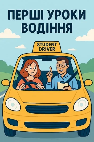 Перші уроки водіння для початківців: що потрібно знати 1 Pershi Uroky Vodinnya
